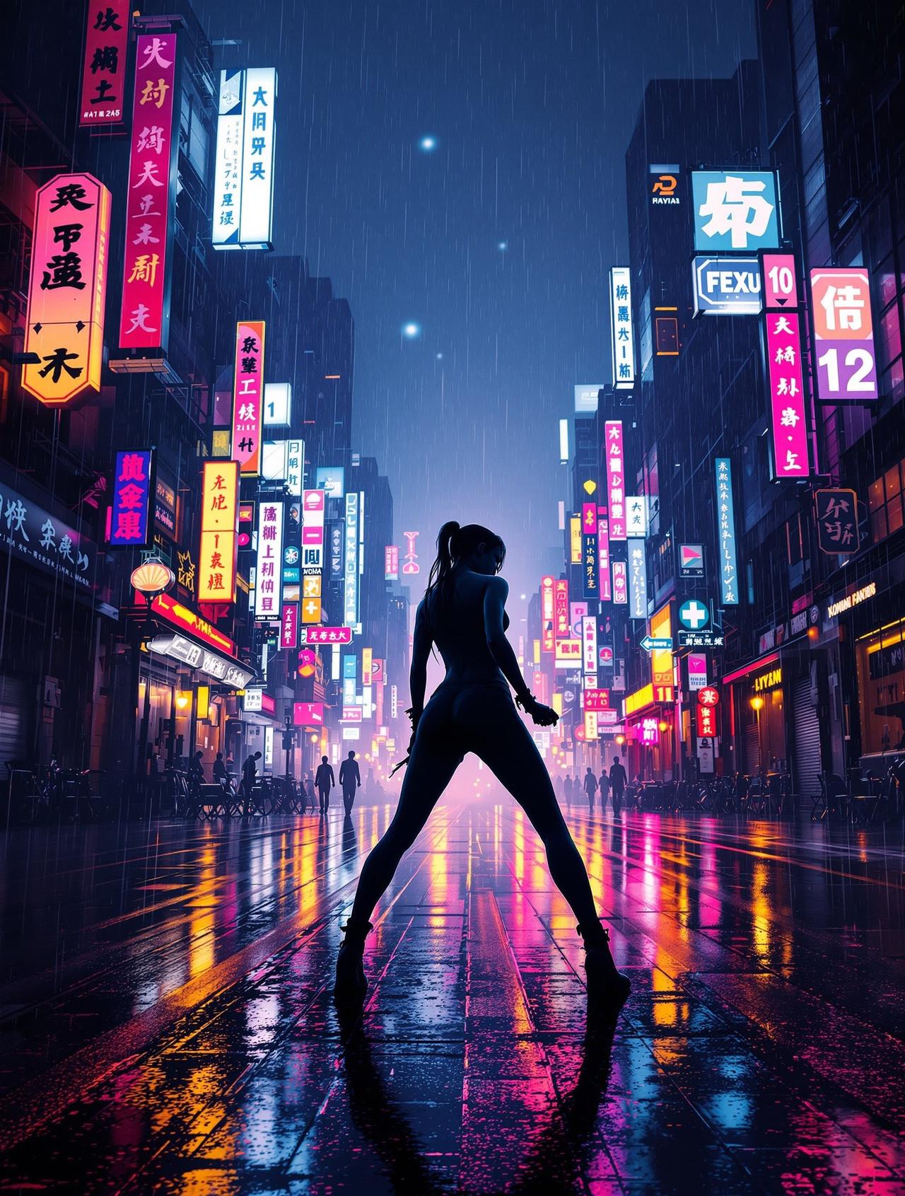 《霓虹王朝》电影海报 - Neon Dynasty
